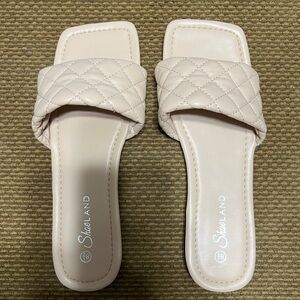 Blush color Quilted Women's Slides